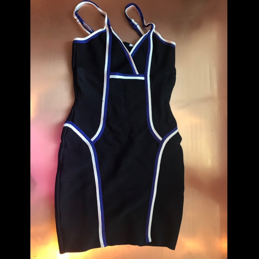 GUESS CONTRAST BANDAGE DRESS Bodycon - Picture 3 of 8